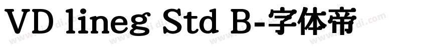 VD lineg Std B字体转换